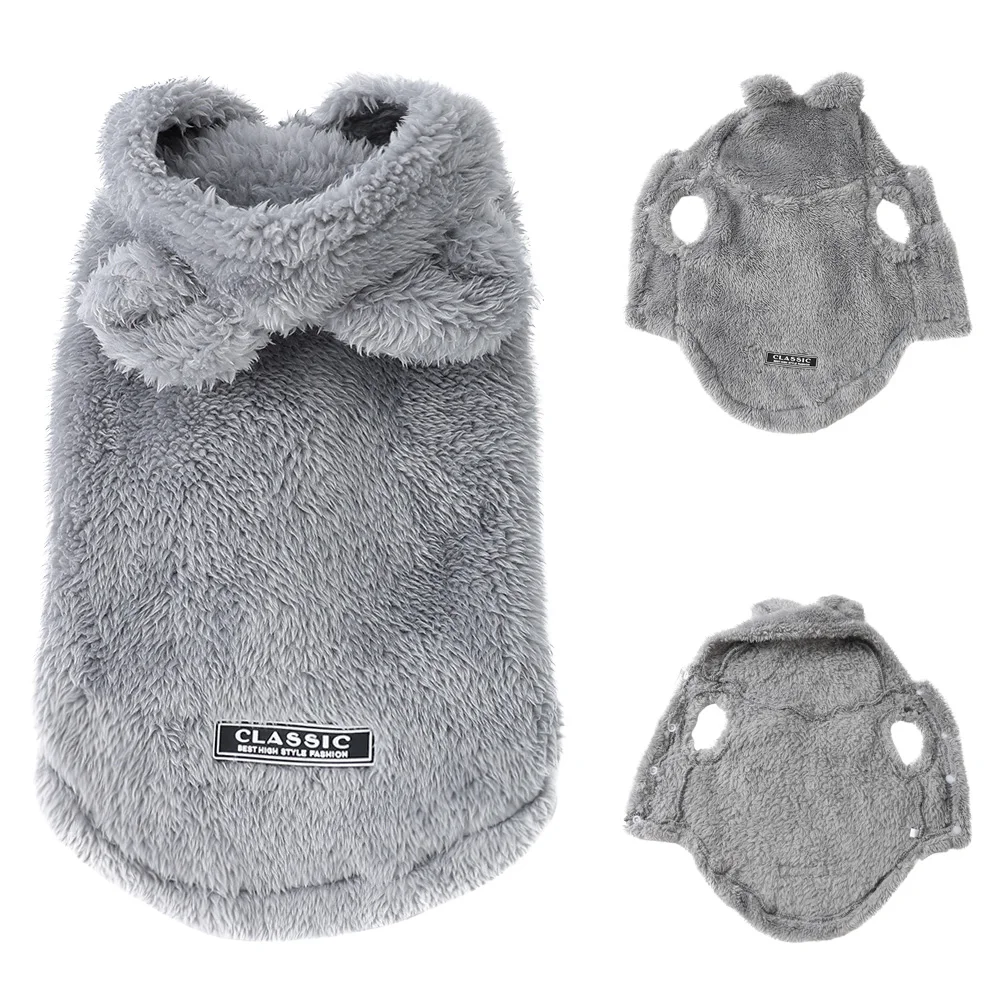 casaco para cães e gatos com capuz