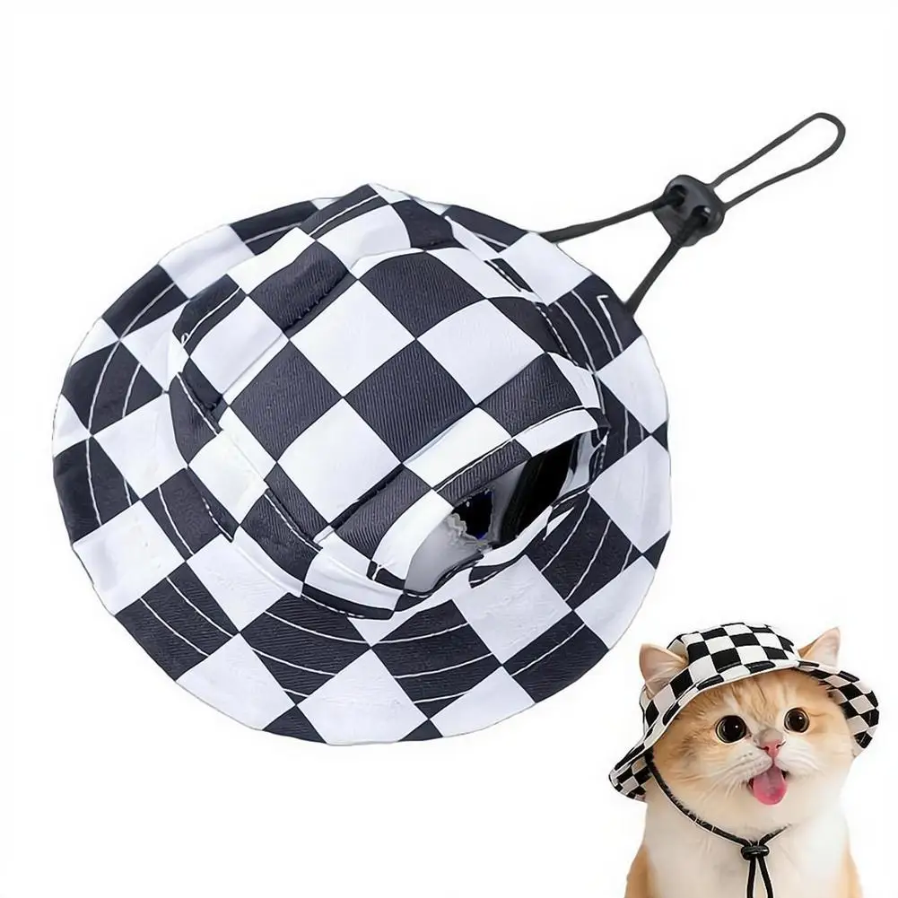 Chapéu para Gatos Ajustável com Alça Elástica para Passeio - Imagem 5