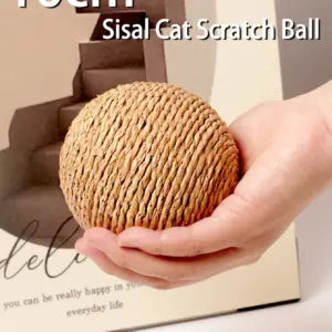 bola de sisal para gatos com som