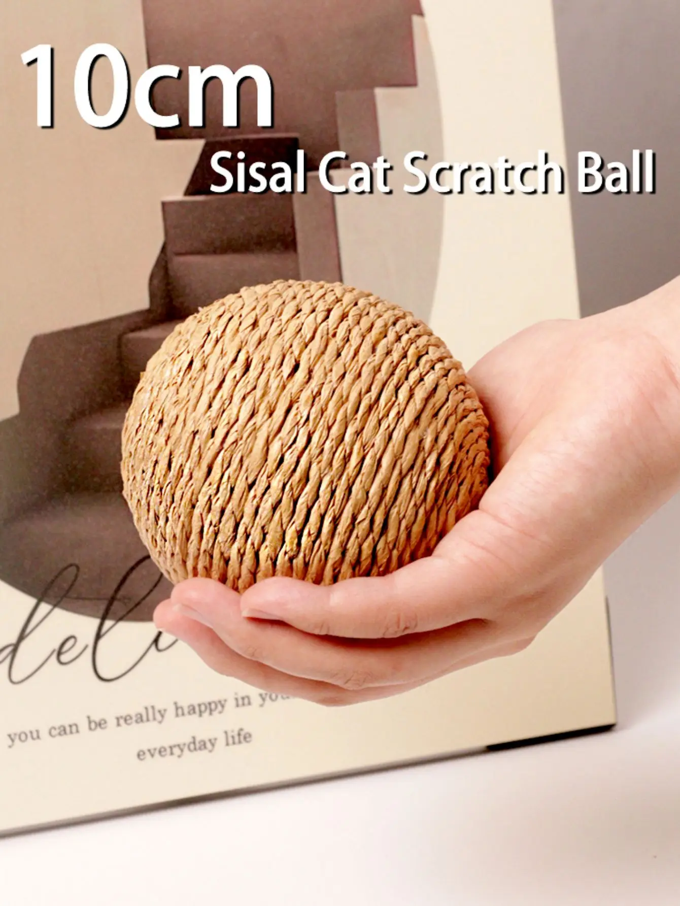 bola de sisal para gatos com som