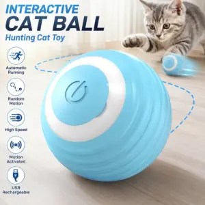 bola interativa para gatos recarregável usb