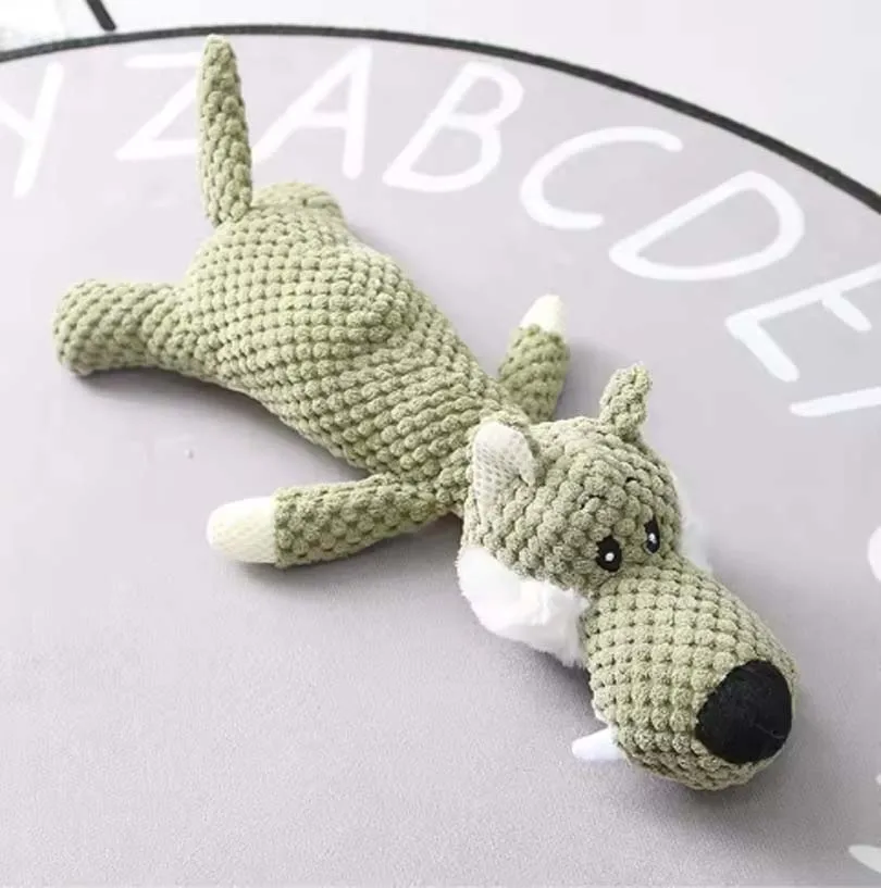 Brinquedo de Pelúcia para Cães Grandes com Rangido e Velo Macio - Imagem 4