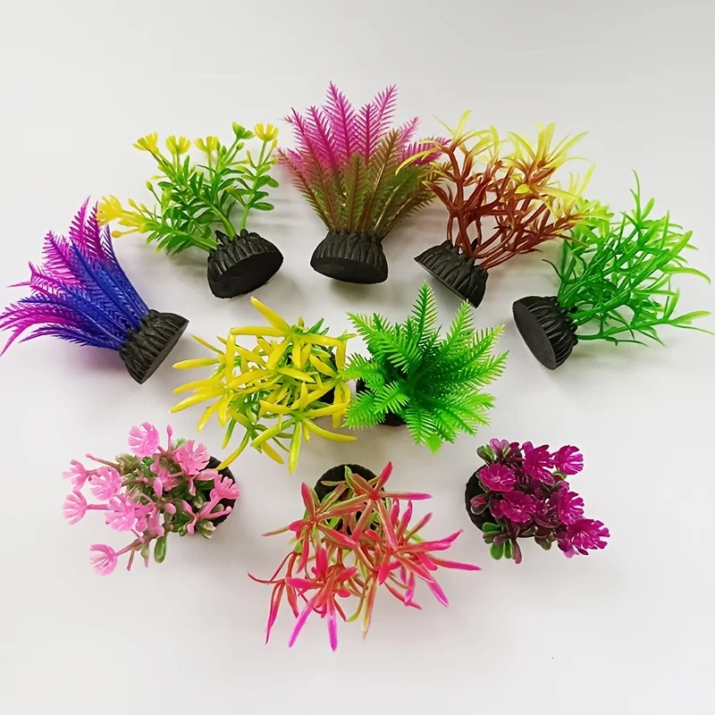 plantas artificiais para aquário