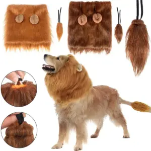 peruca de leão para cães