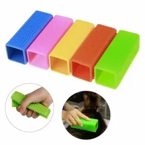 escova de silicone para cães e gatos