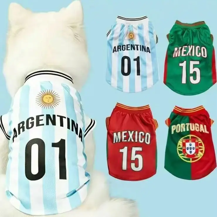 Roupa Esportiva para Cães e Gatos de Poliéster Respirável para Verão - Image 3