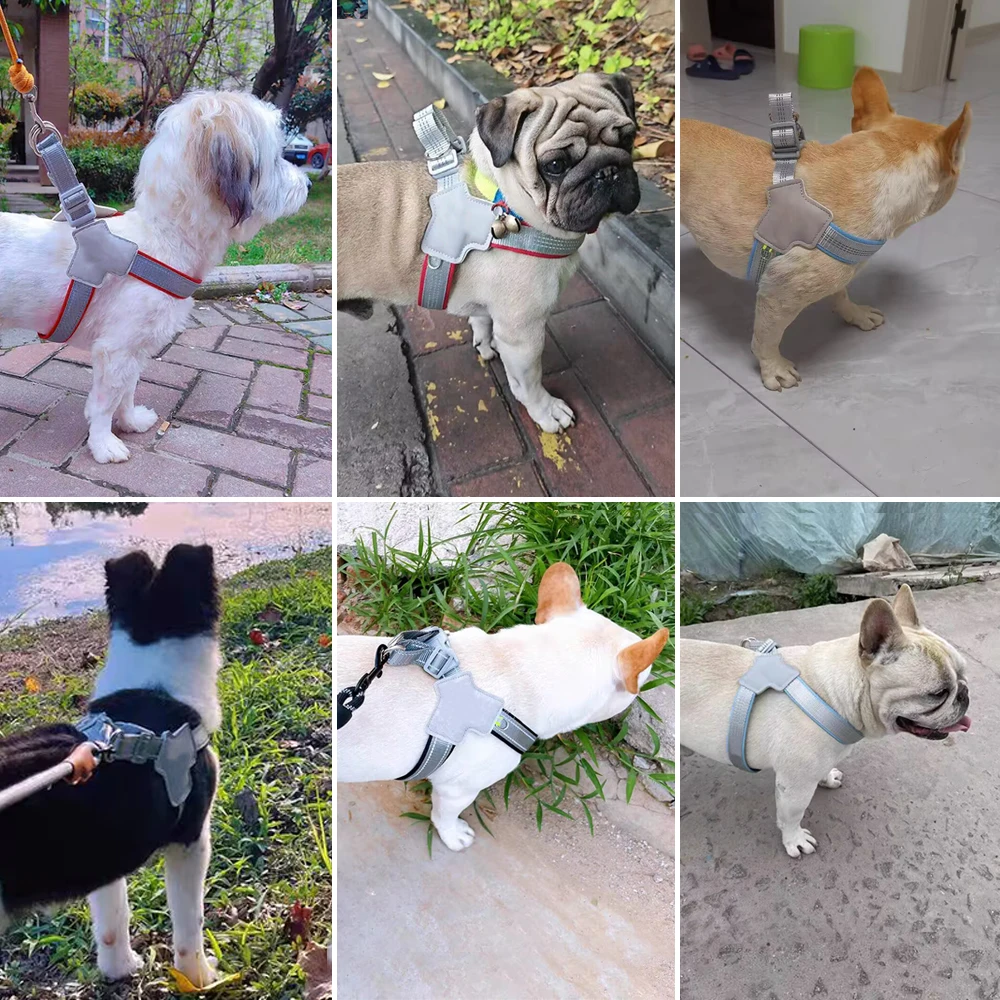 Peitoral para Cães Pequenos e Médios de Nylon com Faixa Refletiva - Imagem 5