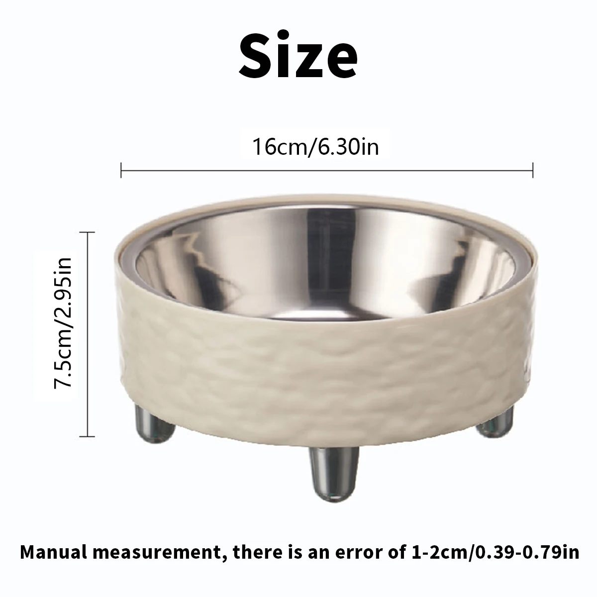 Tigela de Água para Pets em Inox com Ondulação - Imagem 6
