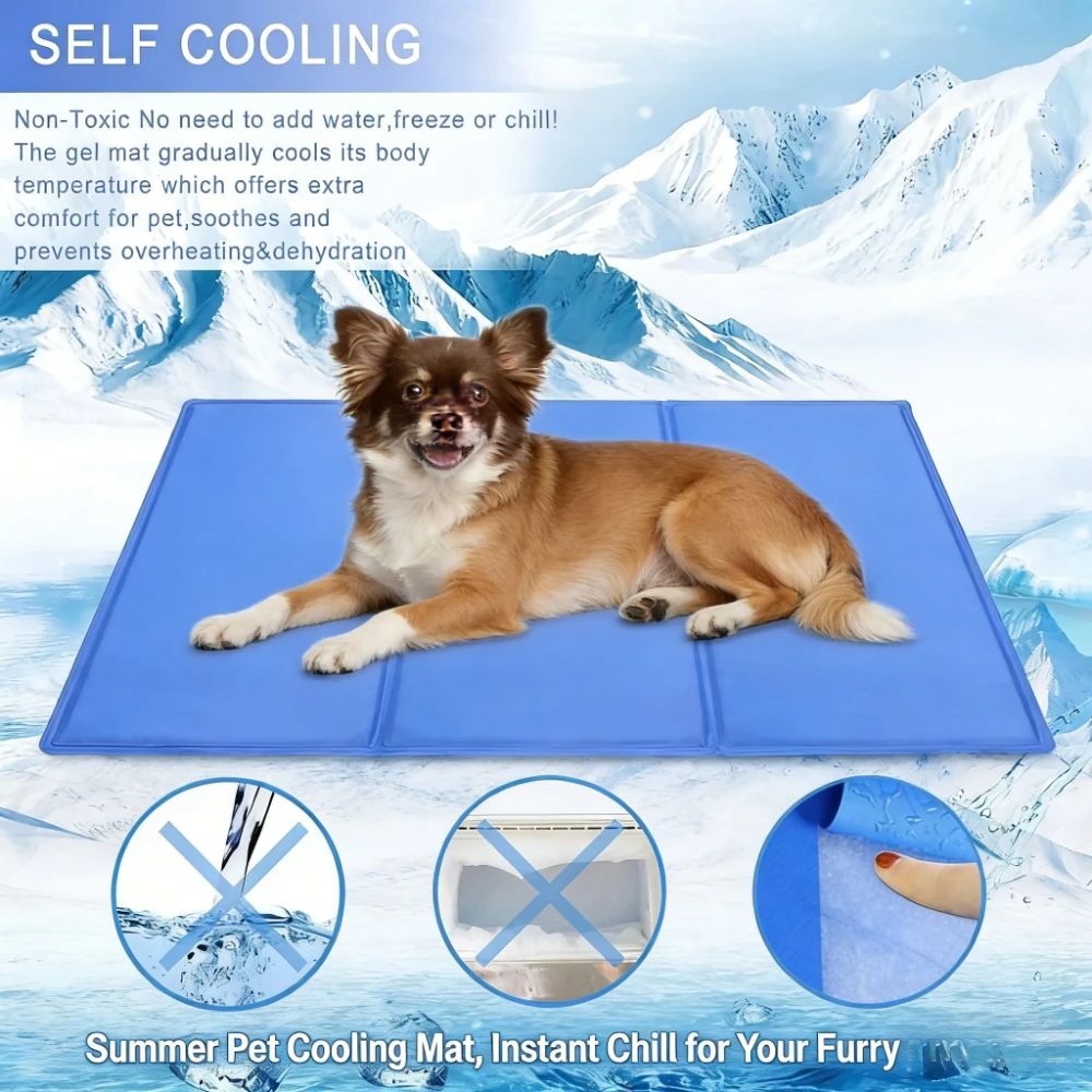 Tapete Gel para Cães e Gatos Pequenos e Médios Nylon Lavável - Image 2