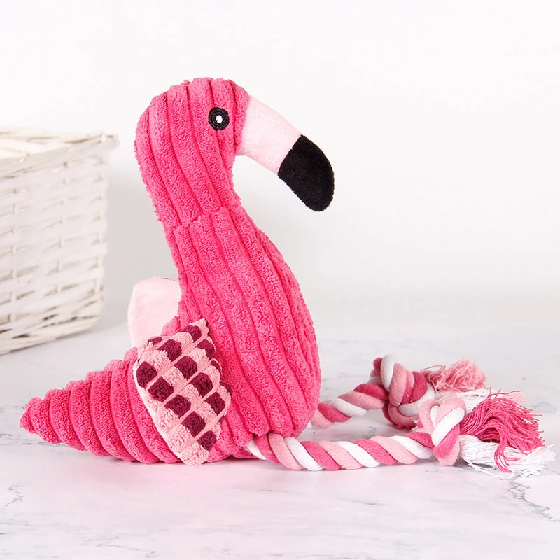 Brinquedo de Pelúcia Polvo para Cães Pequenos com Corda e Ranger - Image 5