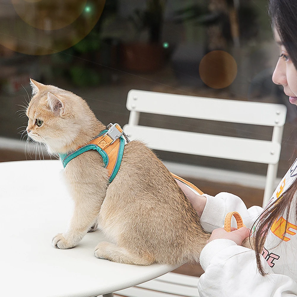 Colete Refletivo para Cães e Gatos de Camurça com Guia - Imagem 3