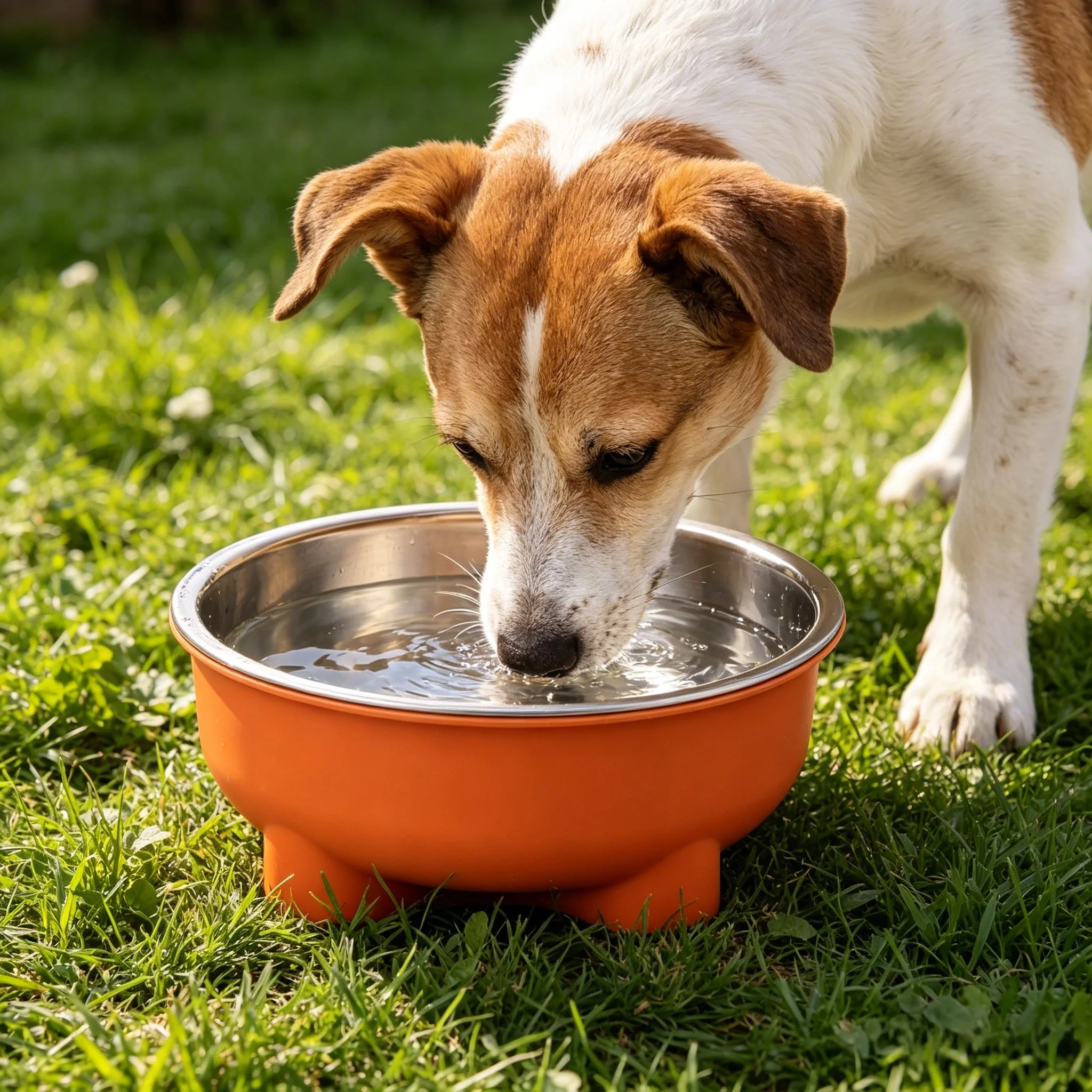 Tigela de Aço Inoxidável para Cães e Gatos 600 ml com Base Antiderrapante - Imagem 5