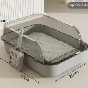 caixa de areia semi-fechada para gatos