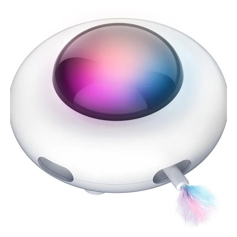 Brinquedo Teaser UFO para Gatos com Pena Substituível USB - Imagem 6
