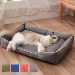 cama de pelúcia para gatos e cães pequenos