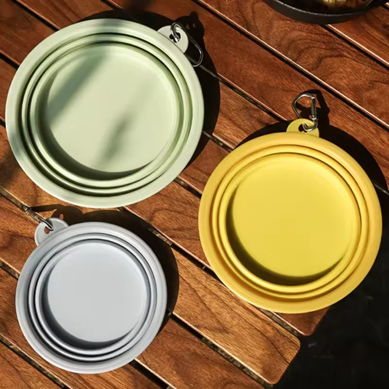 Tigela Dobrável de Silicone para Cães e Gatos Portátil para Viagem - Imagem 3
