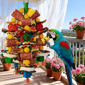brinquedo de forrageamento para pássaros