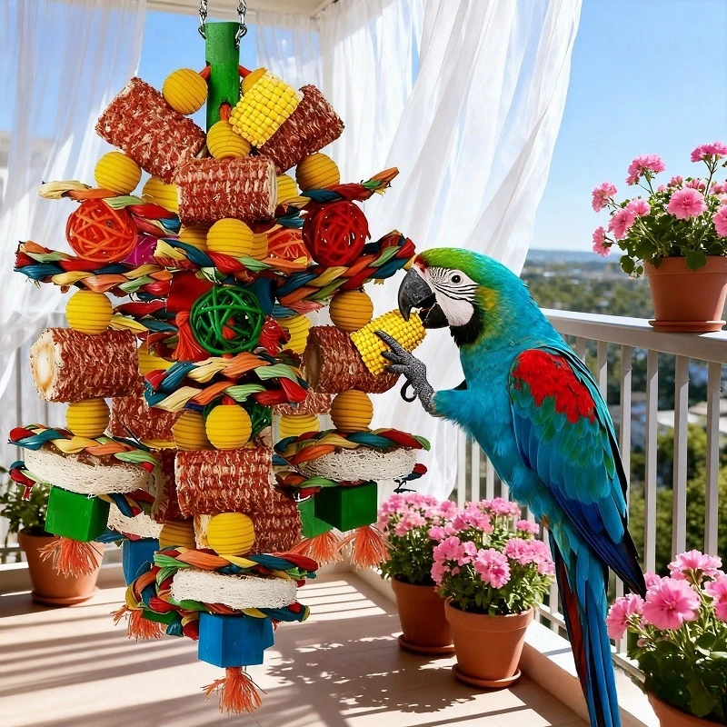 brinquedo de forrageamento para pássaros