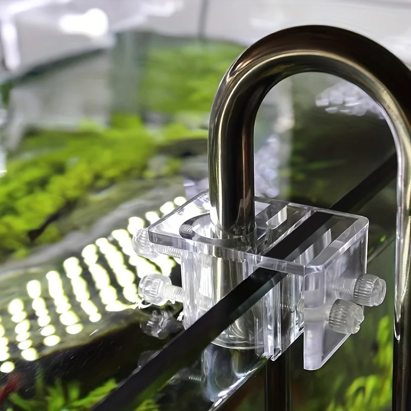Clipe Acrílico para Mangueira de Aquário 2 Pçs para Vidro de até 16 mm - Imagem 2
