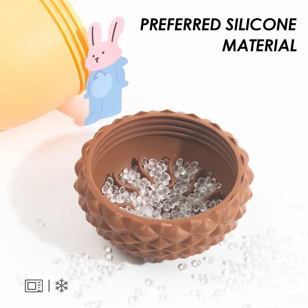 Brinquedo de Silicone para Cães Bola Dispensadora de Alimentos 12x9,2 cm - Imagem 5