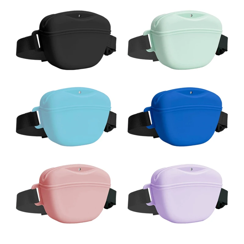 Bolsa de Silicone para Petiscos de Cães Portátil com Cinto - Imagem 2