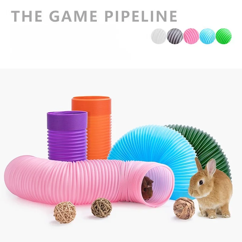 Túnel Telescópico para Hamster e Porquinho-da-Índia 100 cm Compacto - Imagem 3