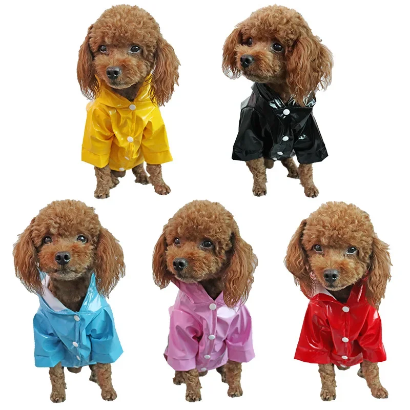 Capa de Chuva para Cães e Gatos de PU Refletiva com Abertura para Guia - Imagem 5