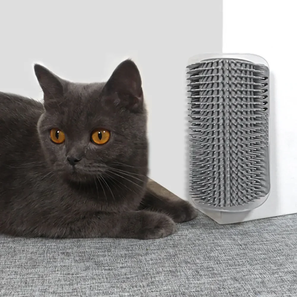 Escova Massageadora de Canto para Gatos 15,5 cm com Arranhador - Imagem 2