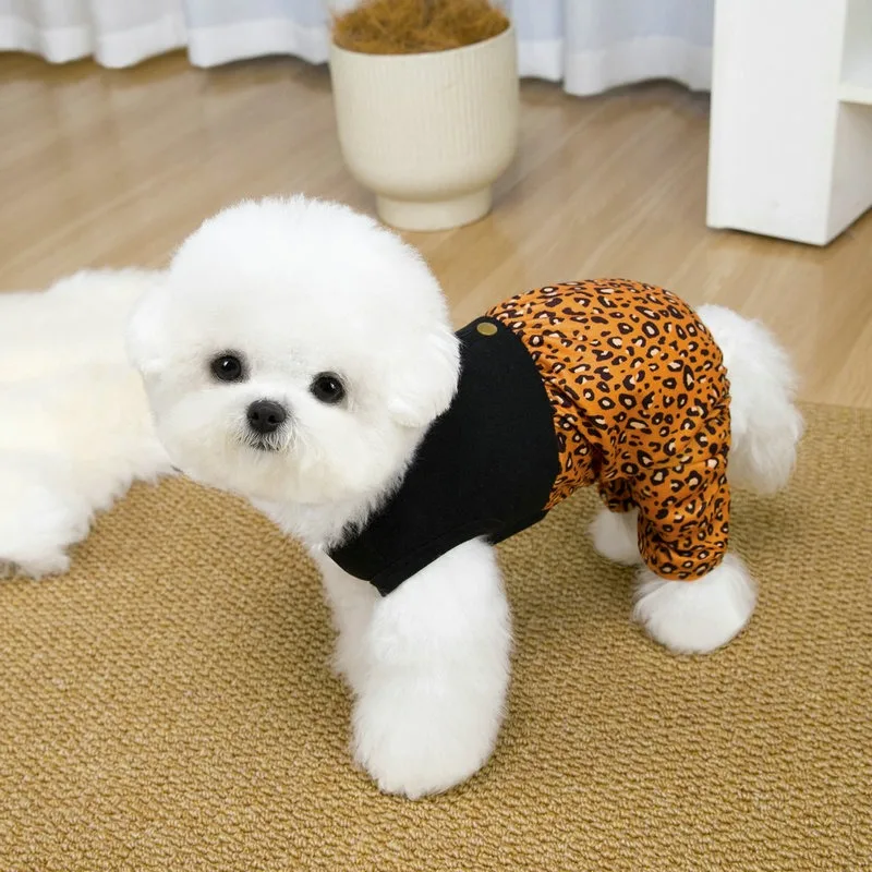 Macacão para Cães de Poliéster com Estampa de Leopardo para Cães de 2 a 3 kg - Image 6