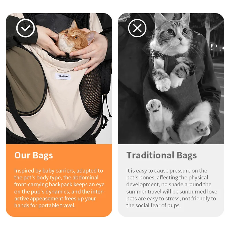 Mochila Transportadora para Cães e Gatos de Tecido Oxford com Alças Ajustáveis - Image 2