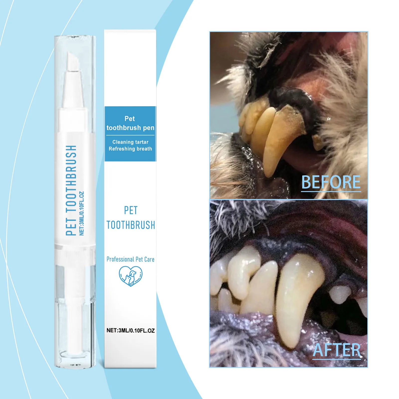 Caneta Escova de Dentes para Cães e Gatos com 3 ml e Ponta Macia - Image 5