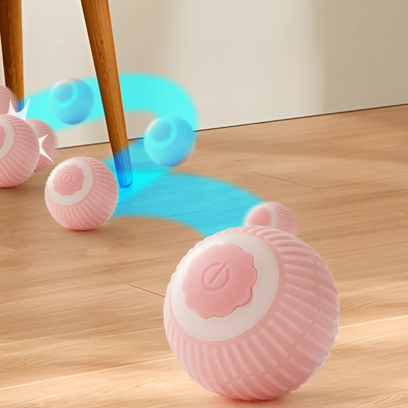Bola Interativa para Gatos Recarregável USB com Rolamento Automático - Imagem 2