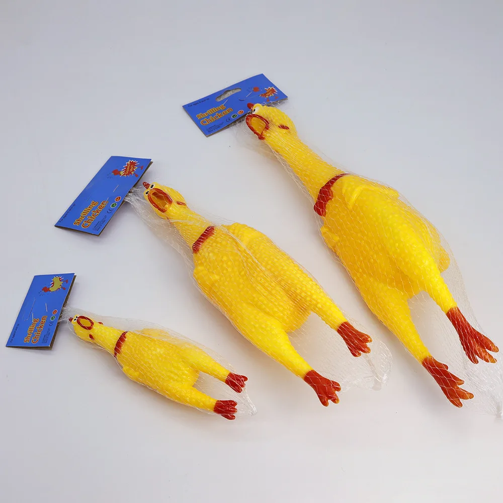 Brinquedo para Cães Galinha Gritante de Borracha com Som - Imagem 3
