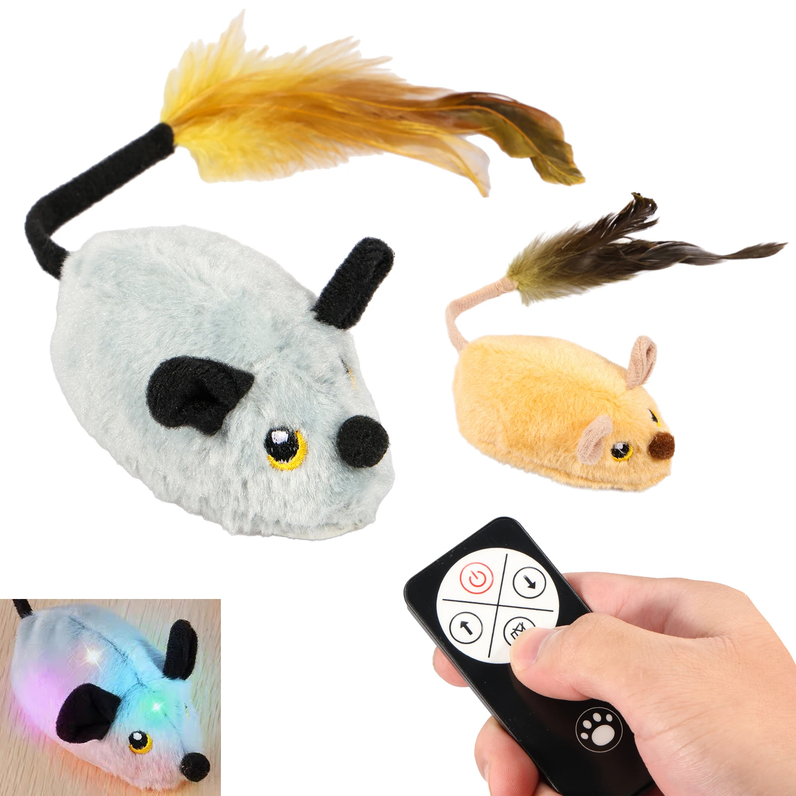brinquedo rato para gatos recarregável