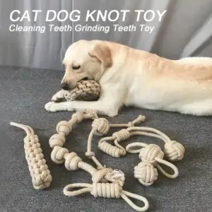 brinquedo de nó para cães e gatos