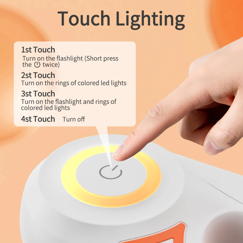 Rojoeco Coleira Retrátil para Cães 5m com LED Luminoso - Imagem 4