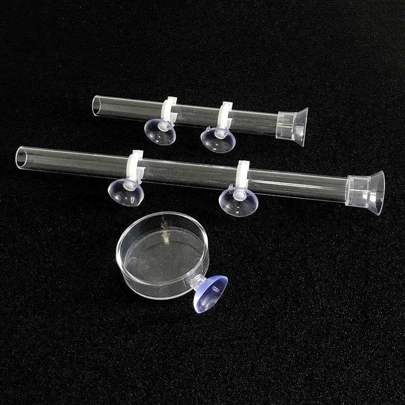 Alimentador para Aquário de Acrílico Transparente com Ventosa - Imagem 2
