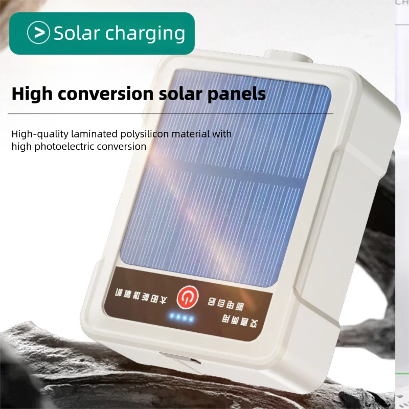 Bomba de Oxigênio para Aquário com Carregamento Solar Duplo - Imagem 4