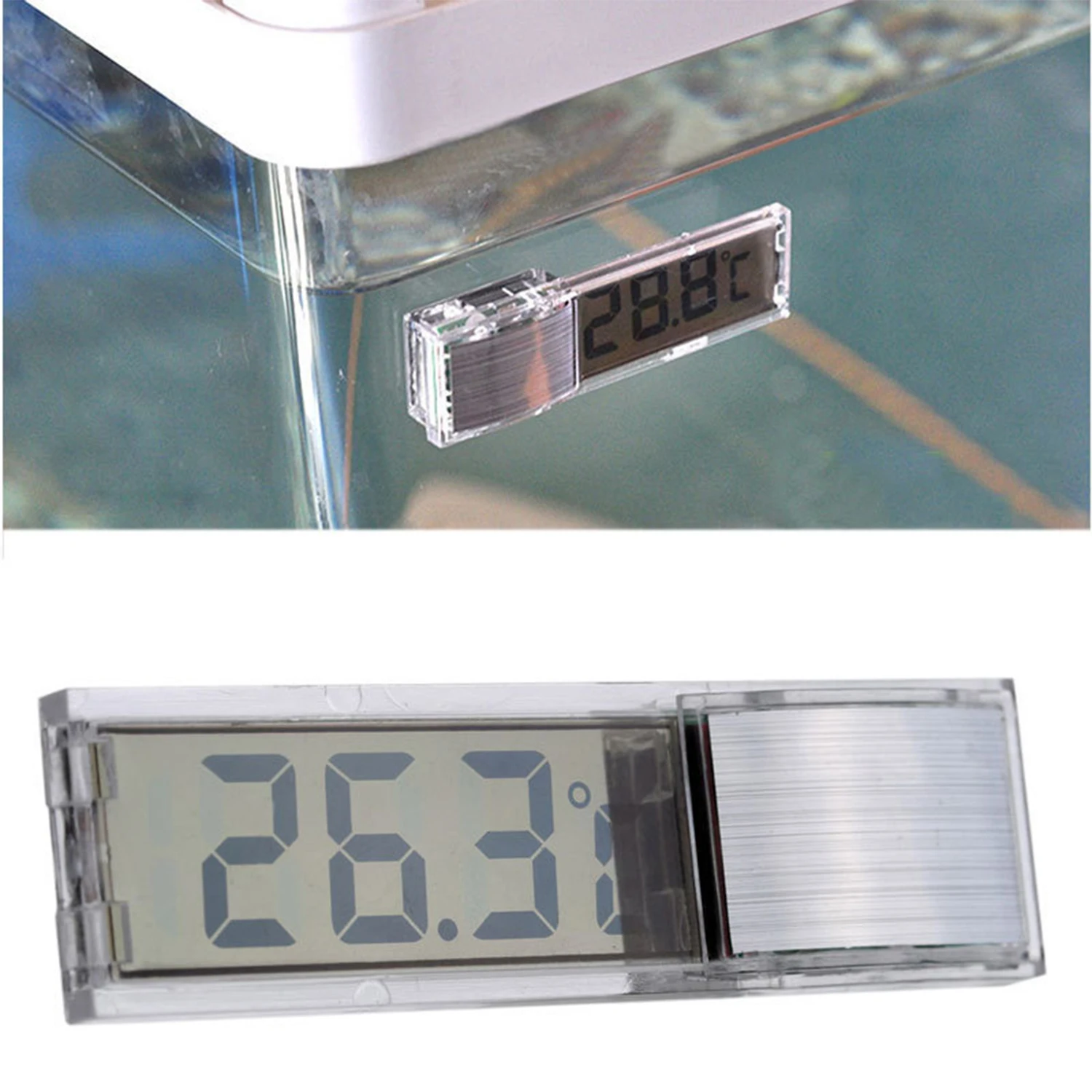 Termômetro Digital para Aquário LCD com Medição Externa - Imagem 2