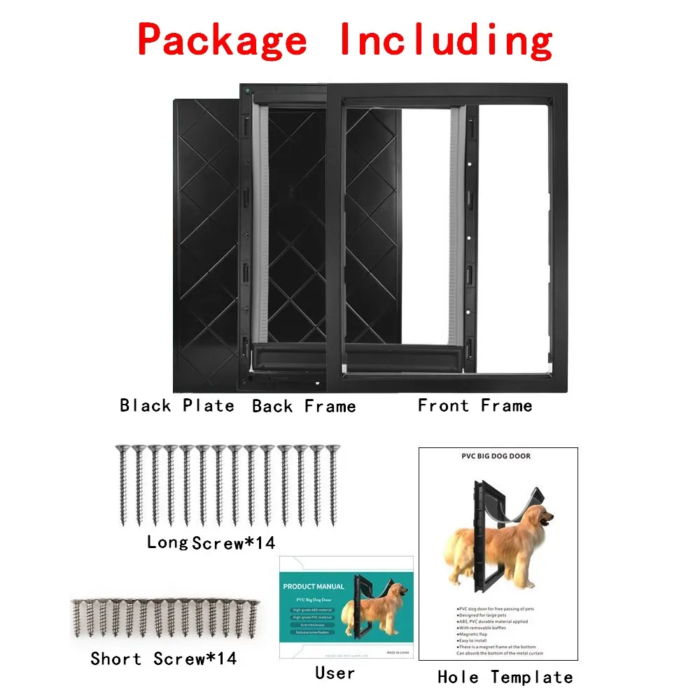 Porta para Cães e Gatos de PVC com Aba Anti-Chuva e Isolamento - Imagem 6