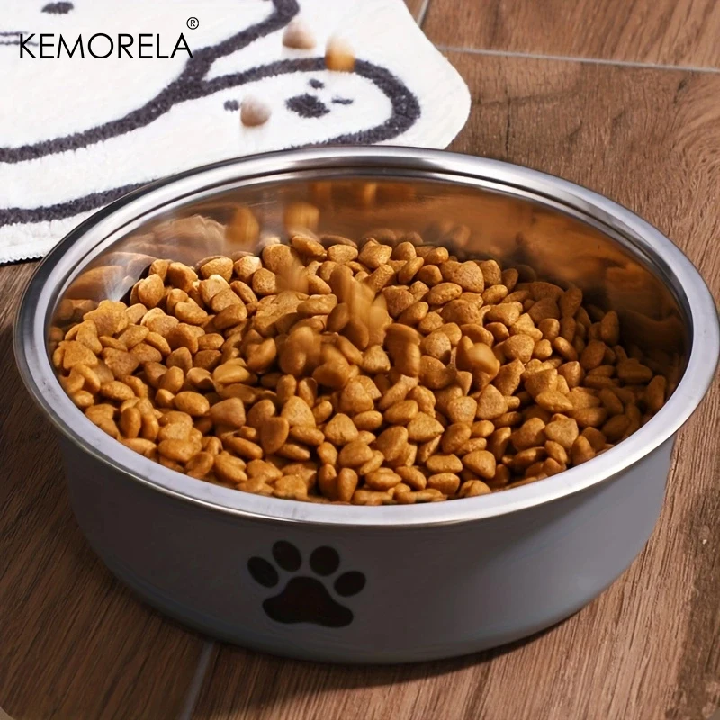 Tigela Inox Antiderrapante para Cães e Gatos com Base em Borracha - Imagem 5