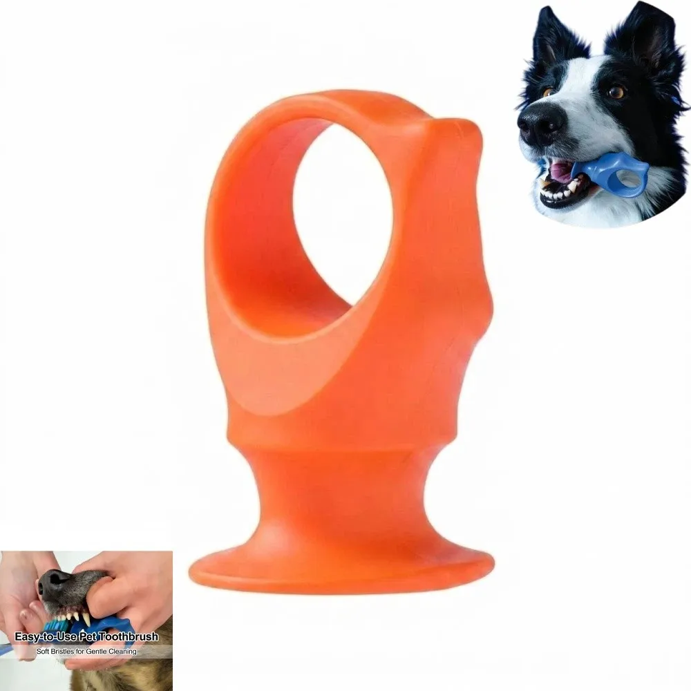 Escova de Silicone para Dentes de Pets com Proteção Antimordida - Imagem 5