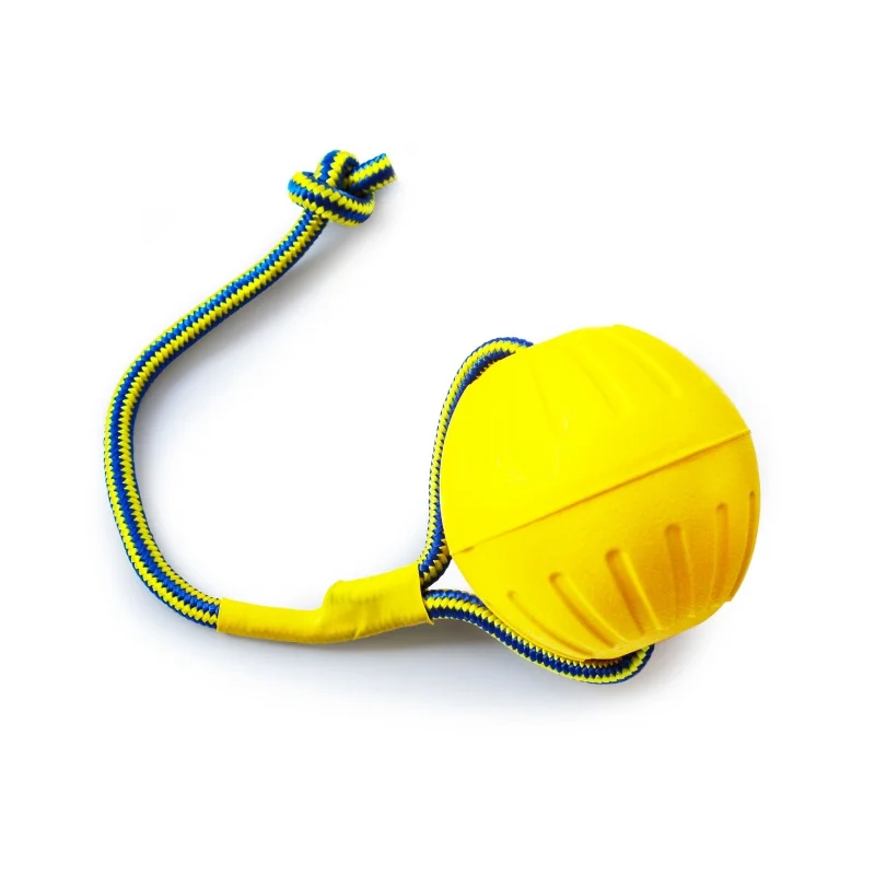 Bola de Brinquedo para Cães de EVA com Corda 7/9 cm Flutuante - Imagem 5