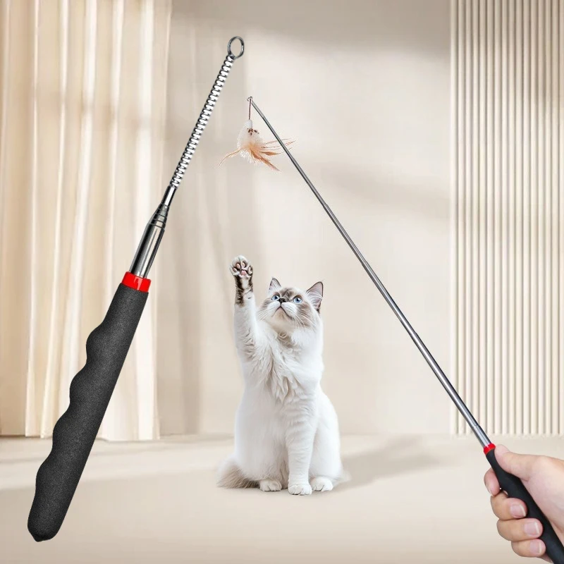 brinquedo varinha retrátil para gatos