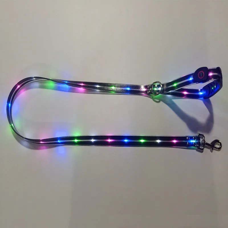 Guia LED para Cães Recarregável USB com Webbing Brilhante - Imagem 4