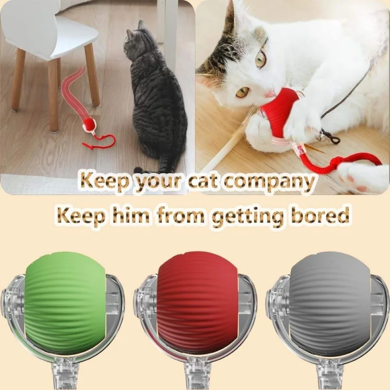 Brinquedo Bola Rolante para Gatos Recarregável USB com Cauda Falsa - Imagem 5