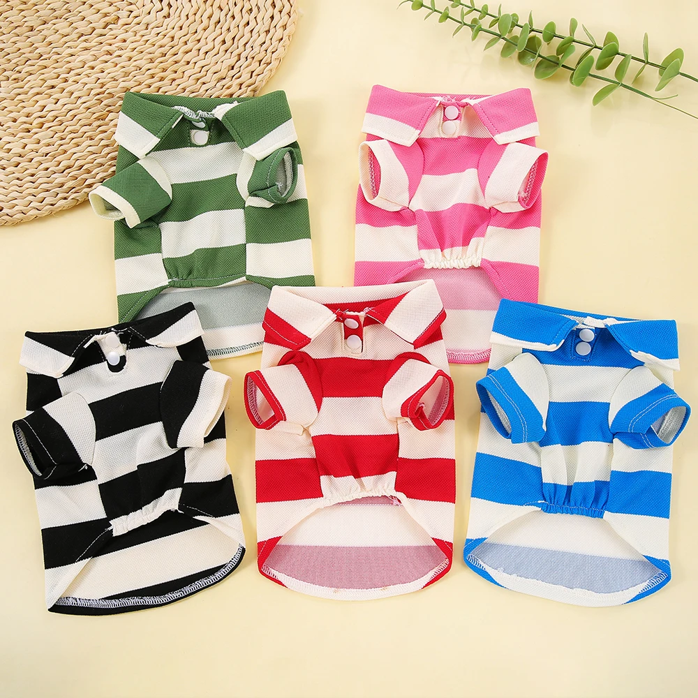 Camisa Polo para Cães e Gatos de Poliéster Algodão - Imagem 2