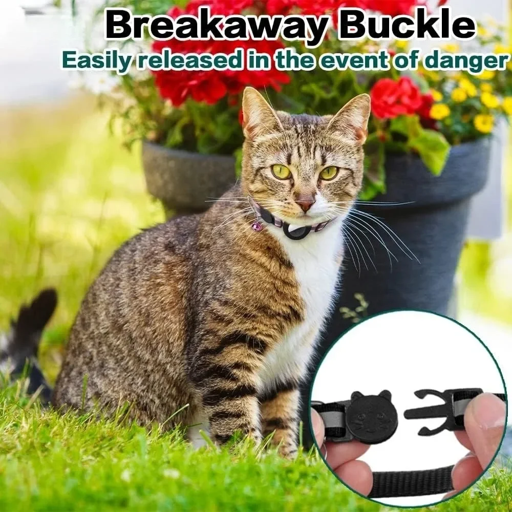 Coleira para Gatos com Suporte para AirTag e Fecho de Segurança - Imagem 3