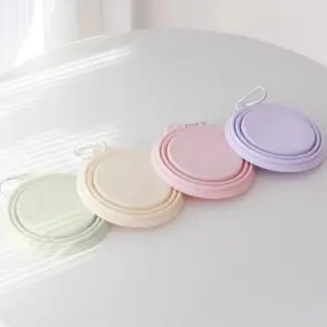 tigela dobrável de silicone para cães