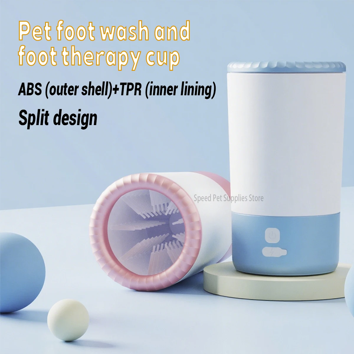 Limpador de Patas Elétrico para Cães com Limpeza 360 Graus - Imagem 3